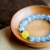 Natural Aquamarine Amber Healing Bracelet Natural Aquamarine Amber Healing Bracelet