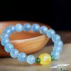 Natural Aquamarine Amber Healing Bracelet Natural Aquamarine Amber Healing Bracelet