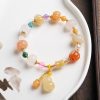 Natural Golden Silk Jade Pixiu Wealth Bracelet Natural Golden Silk Jade Pixiu Wealth Bracelet