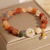 Glücksarmband aus natürlicher Hetian-Jade mit Perlen Natural Hetian Jade Luck Bracelet with Pearl