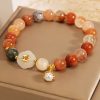 Glücksarmband aus natürlicher Hetian-Jade mit Perlen Natural Hetian Jade Luck Bracelet with Pearl