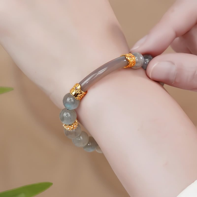 Natural Labradorite Mood Balancing Bracelet Natural Labradorite Mood Balancing Bracelet