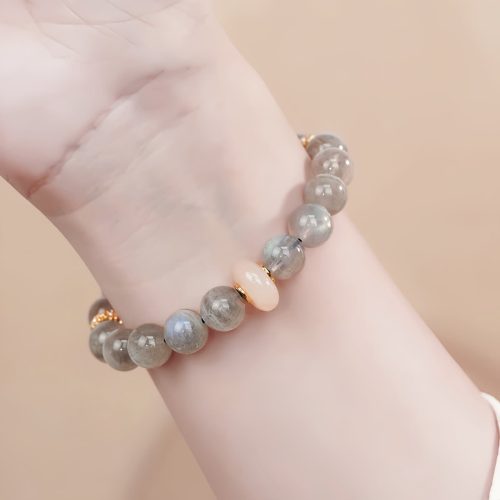Pulseira de Labradorite Natural para Equilíbrio Emocional Pulseira de Labradorite Natural para Equilíbrio Emocional