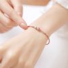 14K Gold Plated Rhodonite Loving Energy Bracelet 14K Gold Plated Rhodonite Loving Energy Bracelet