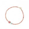14K Gold Plated Rhodonite Loving Energy Bracelet 14K Gold Plated Rhodonite Loving Energy Bracelet