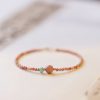 14K Gold Plated Rhodonite Loving Energy Bracelet 14K Gold Plated Rhodonite Loving Energy Bracelet