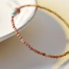 14K Gold Plated Rhodonite Loving Energy Bracelet 14K Gold Plated Rhodonite Loving Energy Bracelet