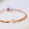 14K Gold Plated Rhodonite Loving Energy Bracelet 14K Gold Plated Rhodonite Loving Energy Bracelet