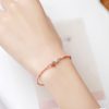 14K Gold Plated Rhodonite Loving Energy Bracelet 14K Gold Plated Rhodonite Loving Energy Bracelet
