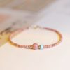 14K Gold Plated Rhodonite Loving Energy Bracelet 14K Gold Plated Rhodonite Loving Energy Bracelet