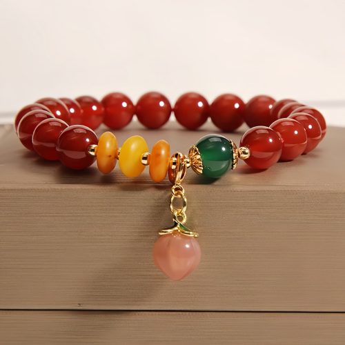 Pulseira de Ágata Vermelha: Paz Interior e Expansão Pulseira de Ágata Vermelha: Paz Interior e Expansão