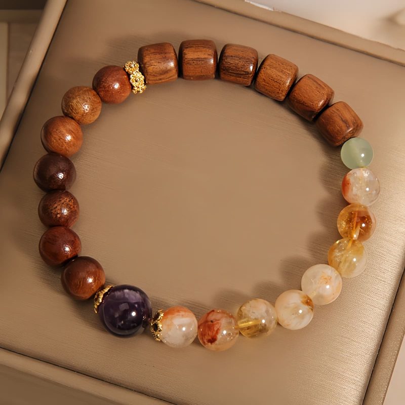Sandalwood Citrine Protection Bracelet Sandalwood Citrine Protection Bracelet