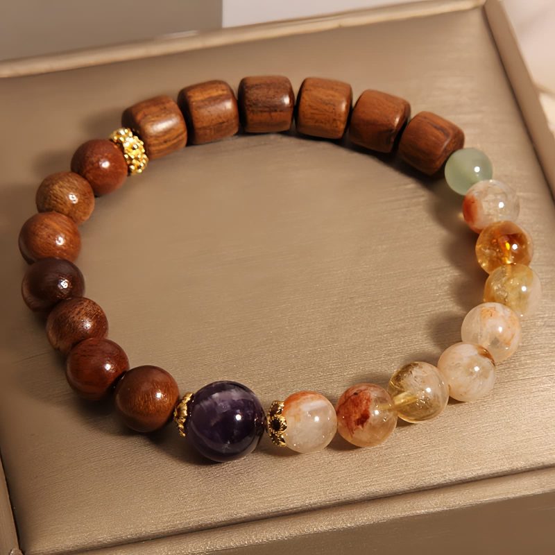Sandalwood Citrine Protection Bracelet Sandalwood Citrine Protection Bracelet