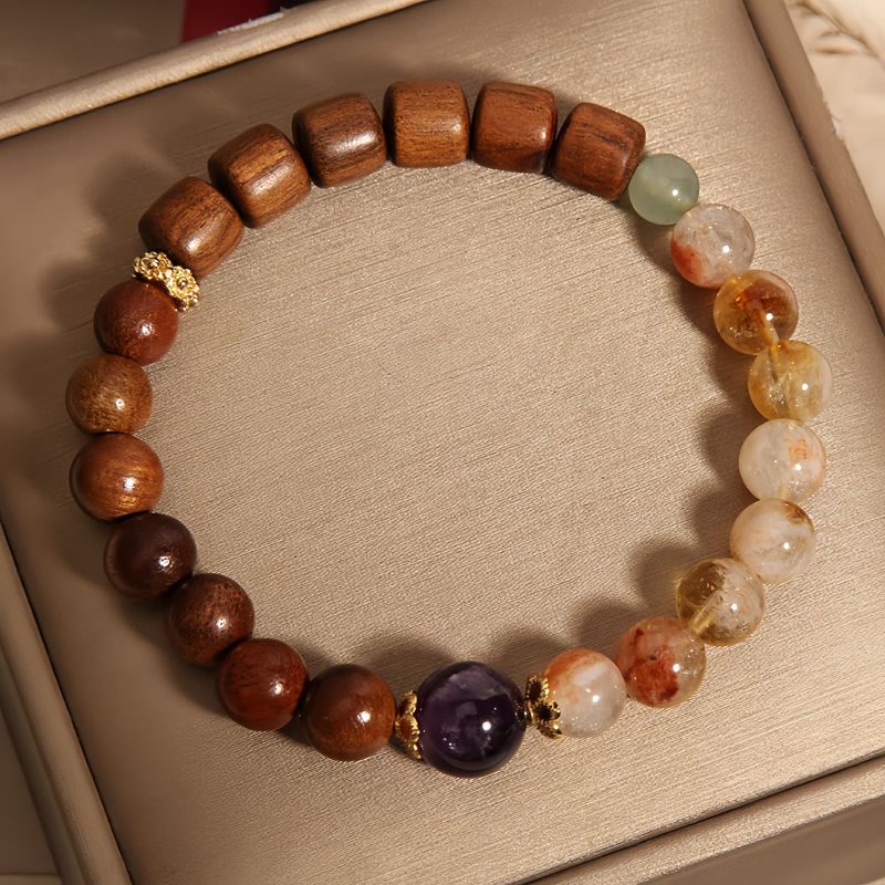 Sandalwood Citrine Protection Bracelet Sandalwood Citrine Protection Bracelet