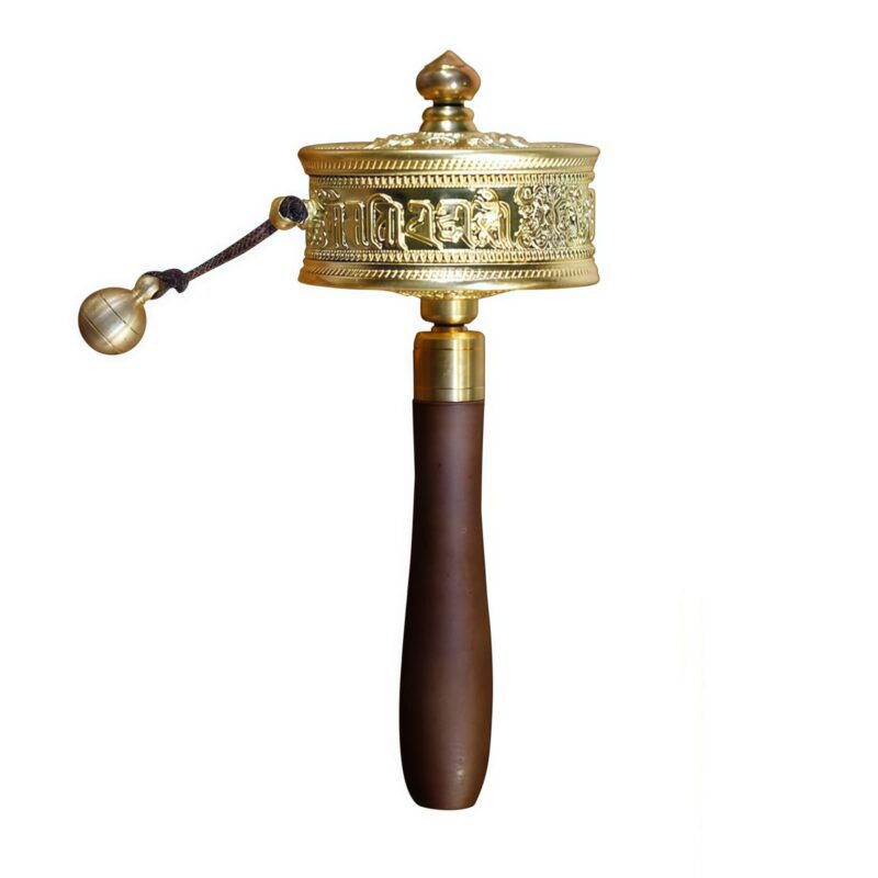 Tibetische Sandelholz-Gebetsmühle – Die Kraft der Sechs Worte Tibetan Sandalwood Prayer Wheel - Six Words - 8