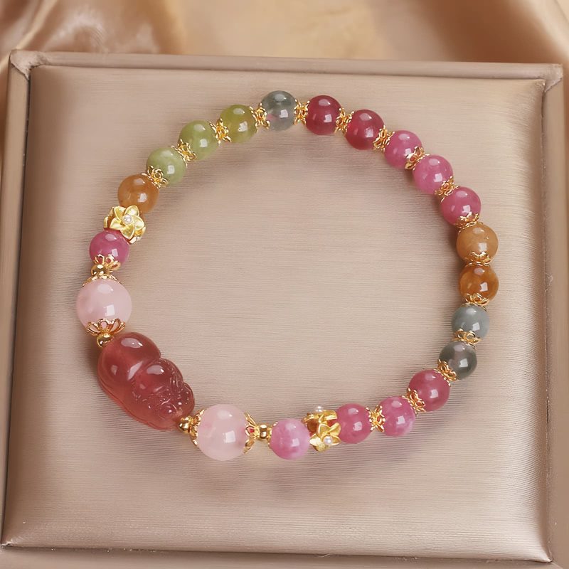 Strawberry Quartz Love Tourmaline Bracelet Strawberry Quartz Love Tourmaline Bracelet