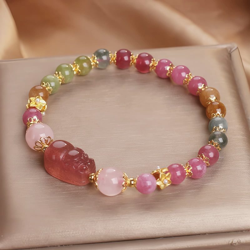 Strawberry Quartz Love Tourmaline Bracelet Strawberry Quartz Love Tourmaline Bracelet