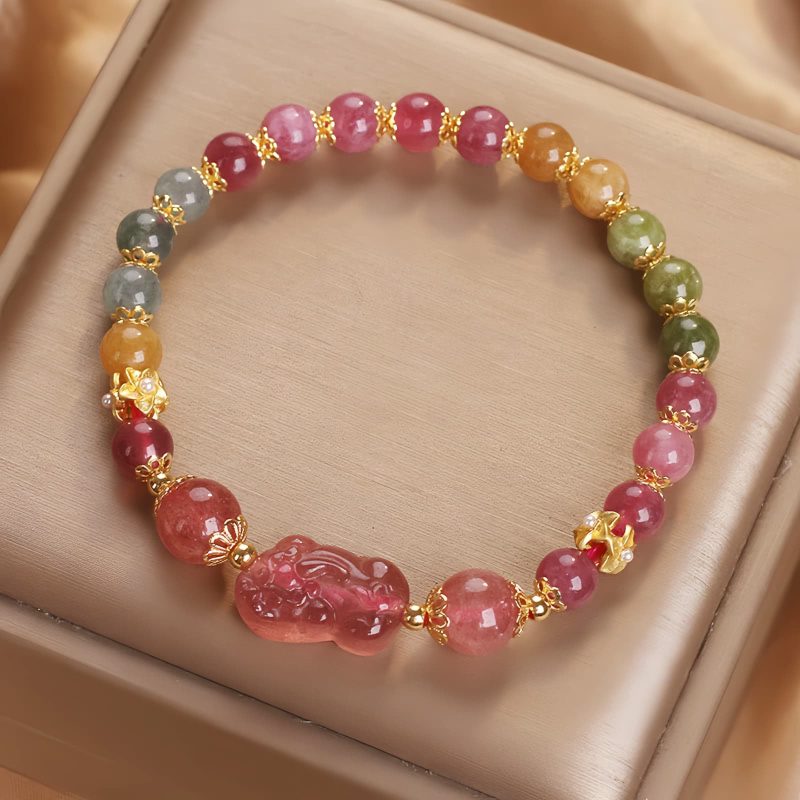 Strawberry Quartz Love Tourmaline Bracelet Strawberry Quartz Love Tourmaline Bracelet