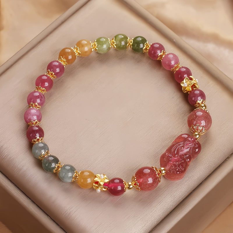 Strawberry Quartz Love Tourmaline Bracelet Strawberry Quartz Love Tourmaline Bracelet