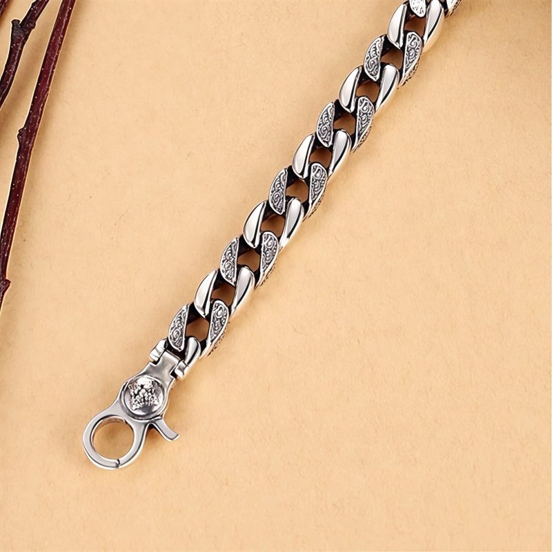 Pulsera Tibetana de Cobre con Mantra Om Mani Padme Hum y Doble Dorje Tibet Om Mani Padme Hum Double Dorje Bracelet