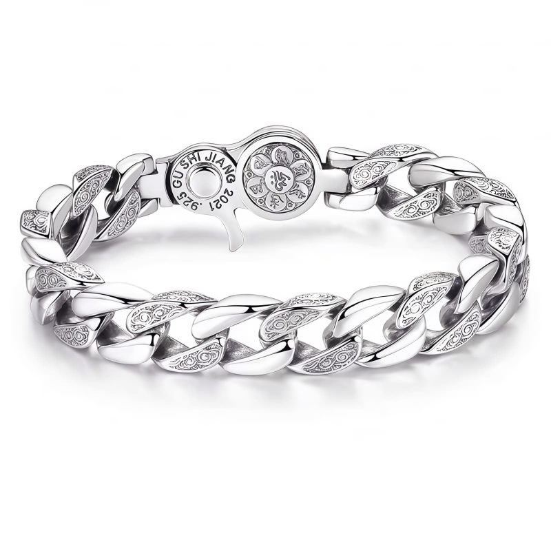 Pulsera Tibetana de Cobre con Mantra Om Mani Padme Hum y Doble Dorje Tibet Om Mani Padme Hum Double Dorje Bracelet