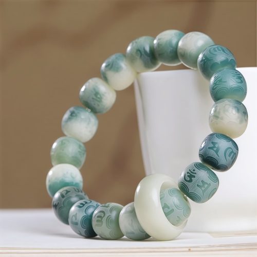 Pulseira Tibetana de Sementes de Bodhi Om Mani Padme Hum