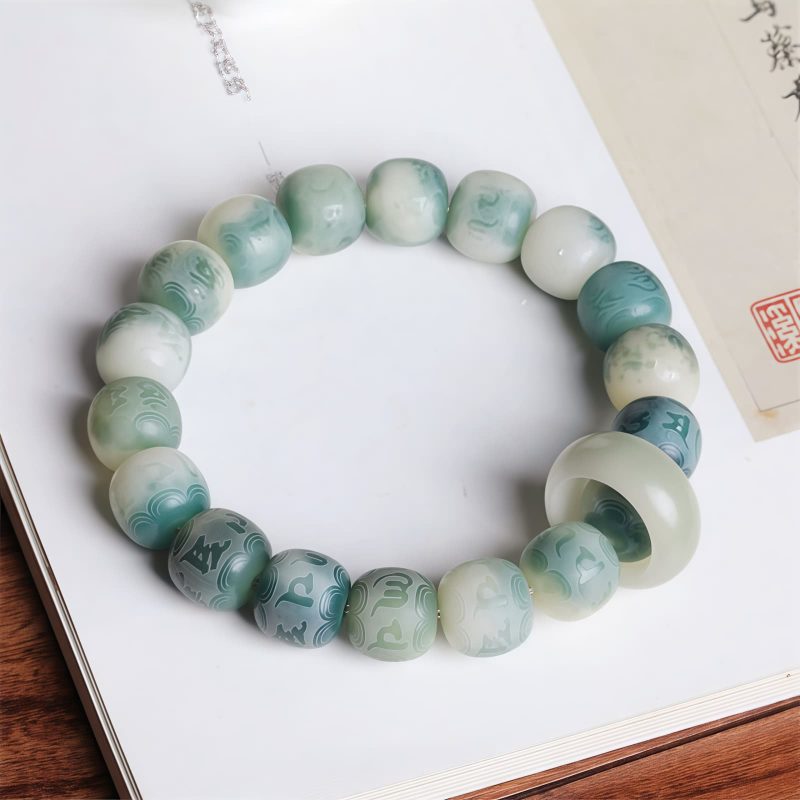 Tibetan Bodhi Seed Om Mani Padme Hum Bracelet Tibetan Bodhi Seed Om Mani Padme Hum Bracelet