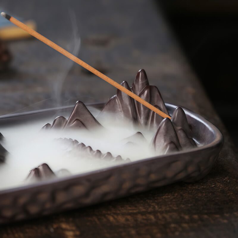 Tibetan Ceramic Dragon Mountain Incense Burner Tibetan Ceramic Dragon Mountain Incense Burner - 10