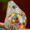 チベット職人謹製 天然彩色シャンカ(法螺貝)|豊かさを招く聖なるインテリア Tibetan Handmade Natural Colorful Shankha Wealth Home Decor