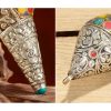 チベット職人謹製 天然彩色シャンカ(法螺貝)|豊かさを招く聖なるインテリア Tibetan Handmade Natural Colorful Shankha Wealth Home Decor