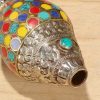 チベット職人謹製 天然彩色シャンカ(法螺貝)|豊かさを招く聖なるインテリア Tibetan Handmade Natural Colorful Shankha Wealth Home Decor