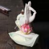Tibetischer Lotus-Räuchergefäß aus Lila Tonerde Tibetan Purple Clay Lotus Incense Burner - 4