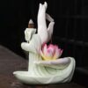 Tibetischer Lotus-Räuchergefäß aus Lila Tonerde Tibetan Purple Clay Lotus Incense Burner - 3
