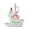 Tibetischer Lotus-Räuchergefäß aus Lila Tonerde Tibetan Purple Clay Lotus Incense Burner - 7