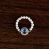 Tibetan 925 Silver Pearl Blue Chalcedony Healing Bracelet Tibetan 925 Silver Pearl Blue Chalcedony Healing Bracelet