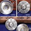 Tibetische Weißkupfer Tingsha-Glocke: Klangvolle Harmonie der Sechs Wahren Worte Tibetan White Copper Tingsha Bell Six True Words Healing Decoration - 6