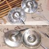 Tibetische Weißkupfer Tingsha-Glocke: Klangvolle Harmonie der Sechs Wahren Worte Tibetan White Copper Tingsha Bell Six True Words Healing Decoration - 5