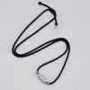 999 Sterling Silver Nine-Eye Dzi Bead Protection Necklace Pendant 999 Sterling Silver Nine-Eye Dzi Bead Protection Necklace Pendant