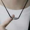999 Sterling Silver Nine-Eye Dzi Bead Protection Necklace Pendant 999 Sterling Silver Nine-Eye Dzi Bead Protection Necklace Pendant
