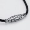 999 Sterling Silver Nine-Eye Dzi Bead Protection Necklace Pendant 999 Sterling Silver Nine-Eye Dzi Bead Protection Necklace Pendant