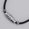 999 Sterling Silver Nine-Eye Dzi Bead Protection Necklace Pendant 999 Sterling Silver Nine-Eye Dzi Bead Protection Necklace Pendant