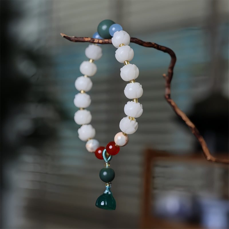 Bodhi Seed Carved Peace Bracelet Bodhi Seed Carved Peace Bracelet