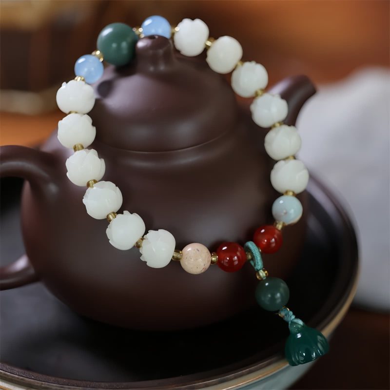 Bodhi Seed Carved Peace Bracelet Bodhi Seed Carved Peace Bracelet