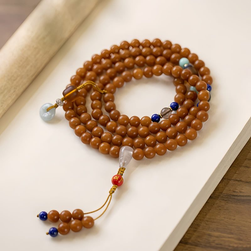 Bodhi Seed 108 Beads Meditation Mala Bracelet Bodhi Seed 108 Beads Meditation Mala Bracelet