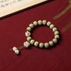 Bodhi Seed Cat Paw Wisdom Bracelet with Om Mani Padme Hum Charm Bodhi Seed Cat Paw Wisdom Bracelet with Om Mani Padme Hum Charm