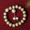 Bodhi Seed Cat Paw Wisdom Bracelet with Om Mani Padme Hum Charm Bodhi Seed Cat Paw Wisdom Bracelet with Om Mani Padme Hum Charm