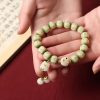 Bodhi Seed Cat Paw Wisdom Bracelet with Om Mani Padme Hum Charm Bodhi Seed Cat Paw Wisdom Bracelet with Om Mani Padme Hum Charm