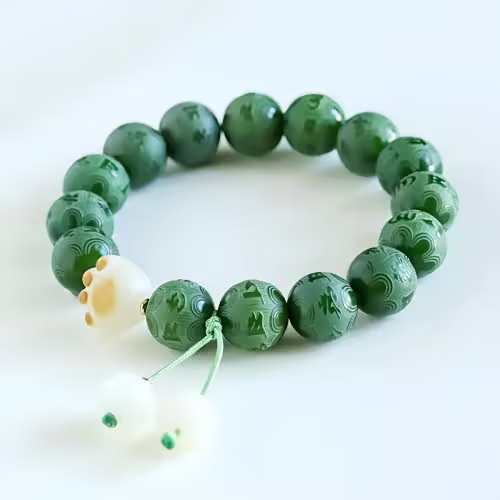 Bodhi-Samen Armband „Om Mani Padme Hum“ für innere Balance