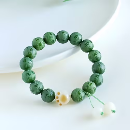 Bodhi-Samen Armband „Om Mani Padme Hum“ für innere Balance