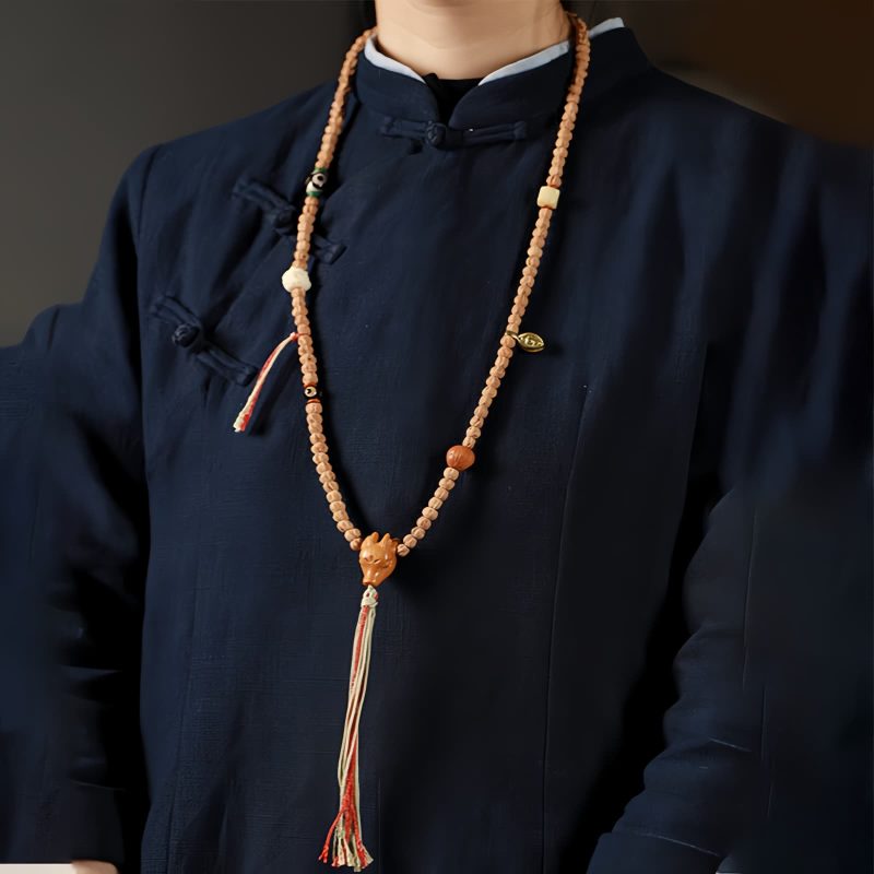 Bodhi Seed Red Agate Wisdom Mala Bracelet Bodhi Seed Red Agate Wisdom Mala Bracelet